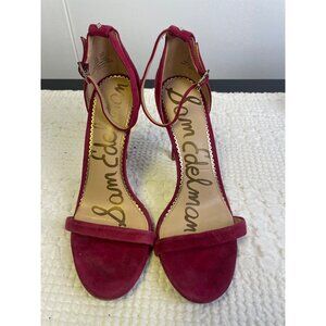 Sam Edelman Women's Pink Suede Shoes/Sandals/Heels 4" Size 8.5 SKU2311